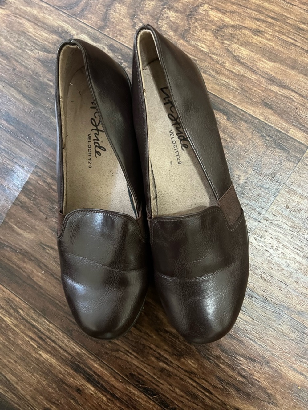 Life Stride Dark Brown Slip-On Loafers